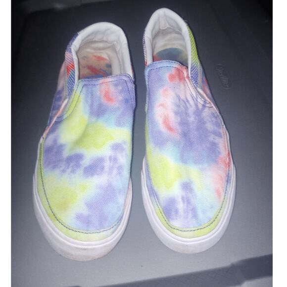 Women's Nike Court Legacy Tie Dye Slip-On 9 CZ1752 Canvas Skate Shoes - Picture 2 of 3